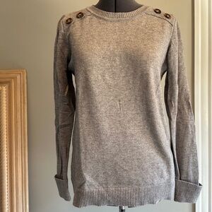 Soft lightweight sweater with button detail